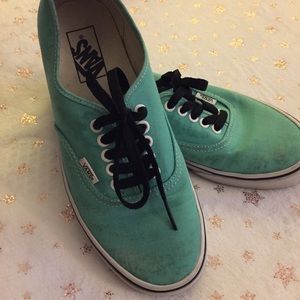 Light green vans